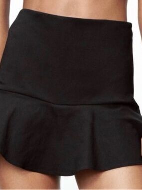 Zara Black Waistband Skort